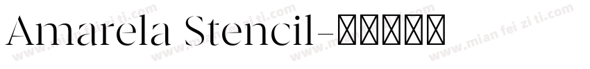 Amarela Stencil字体转换